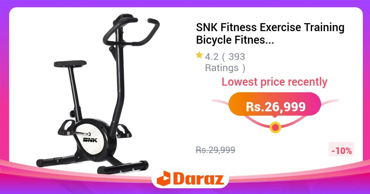 SNK Fitness Exercise Training Bicycle - Home Gym Cardio Machine