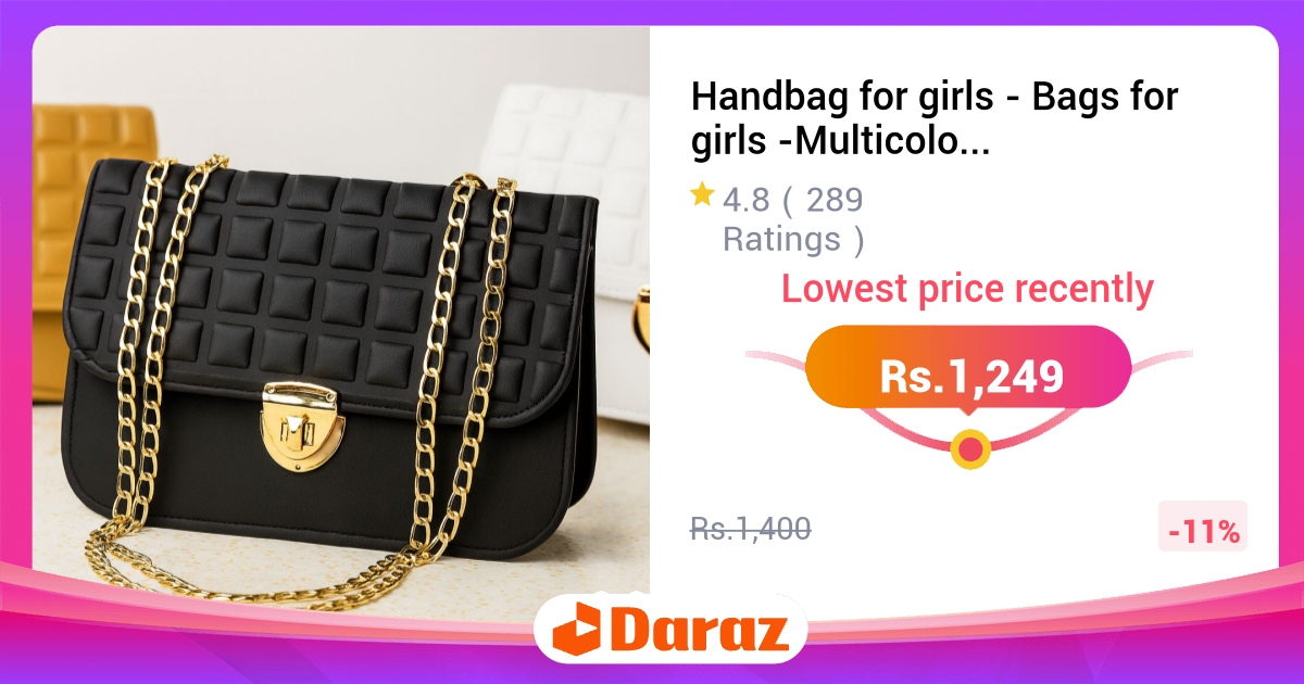 Handbag for Girls - Multicolor Leather Casual with Phone Pouch, Crossbody & Shoulder