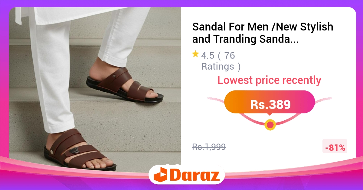 Sandal for Men - Stylish Trending, House Slippers for Boys
