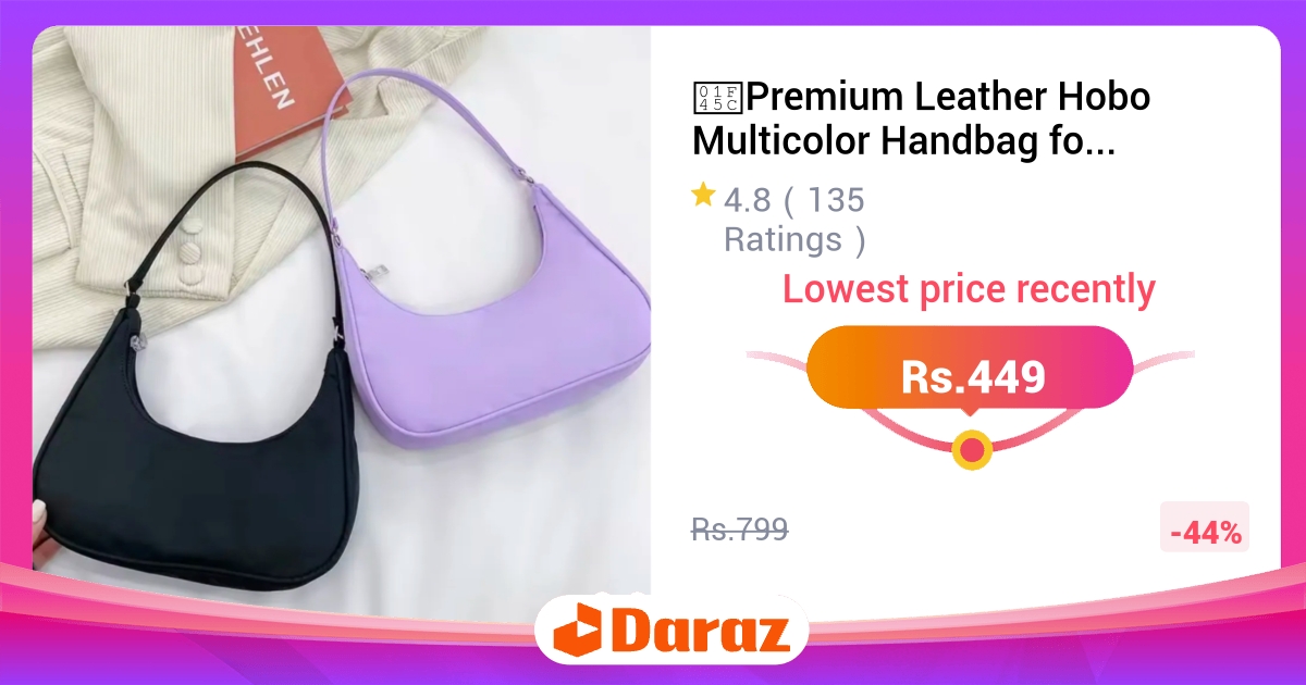 Premium Leather Hobo Multicolor Handbag for Girls - Shoulder Underarm Bag with Phone Pouch
