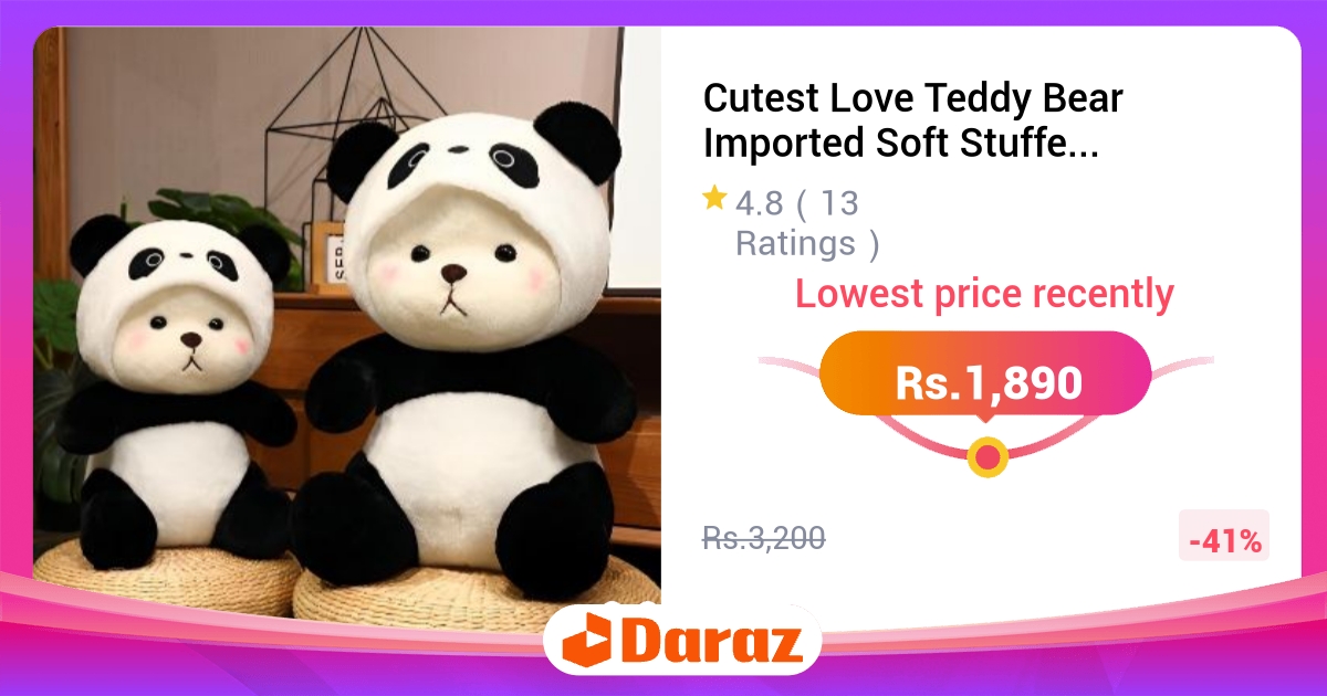 Cutest Love Teddy Bear Imported Soft Stuffed Toy
