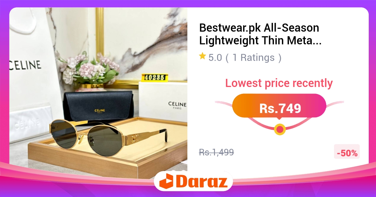 Bestwear UV400 Oval Sunglasses - Unisex Retro Metal Alloy Eyewear