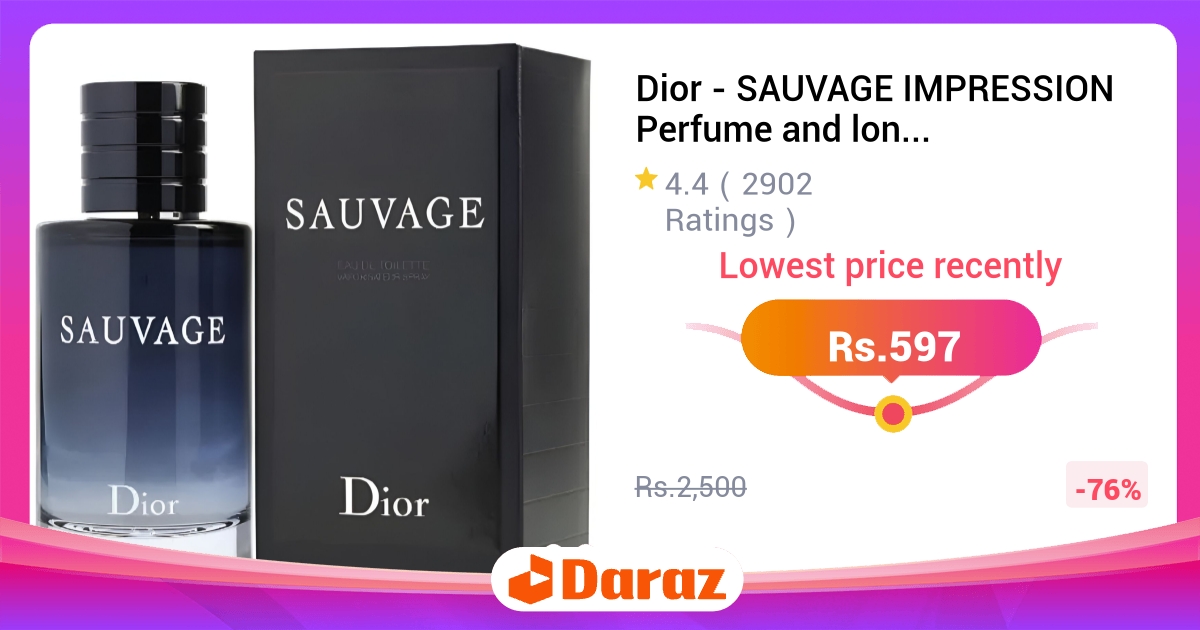 Dior Sauvage Impression Perfume 100ml - Long Lasting Fragrance for Men, Best Gift