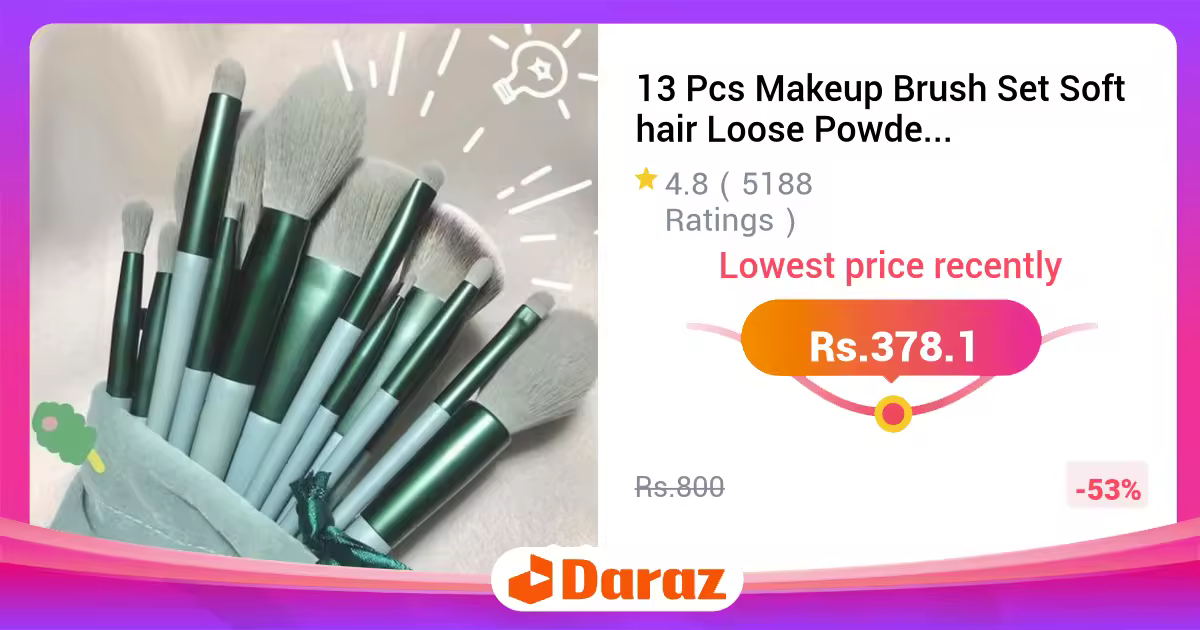 13 Pcs Makeup Brush Set Soft hair Loose Powder Eyeshadow Concealer Contour Eyeliner brush Foundation Beauty Cosmetic tools