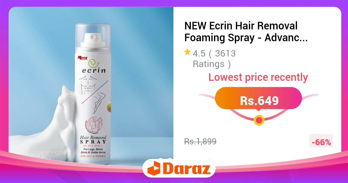 Ecrin Hair Removal Foaming Spray 200ml