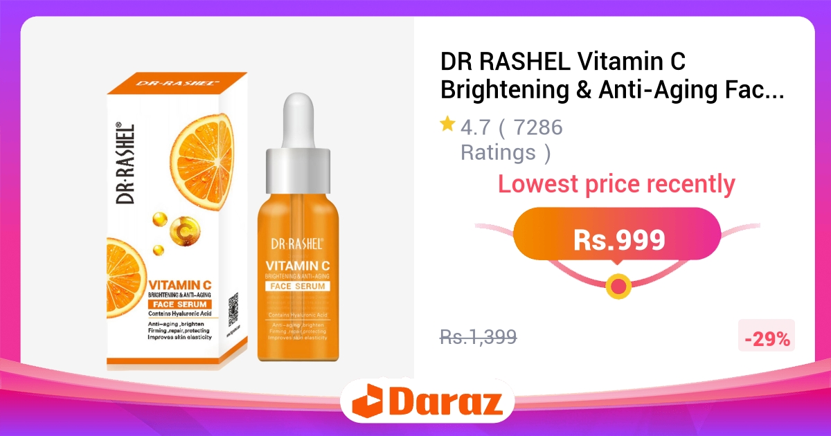 DR RASHEL Vitamin C Brightening Anti-Aging Face Serum 50ml