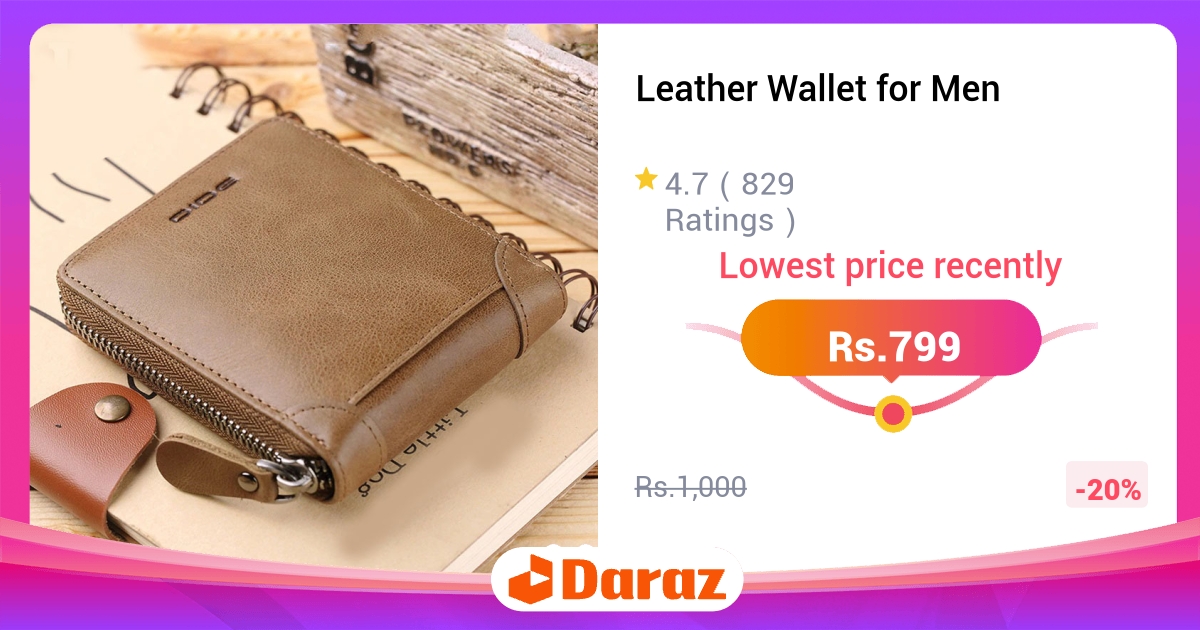 Leather Wallet for Men Classic
