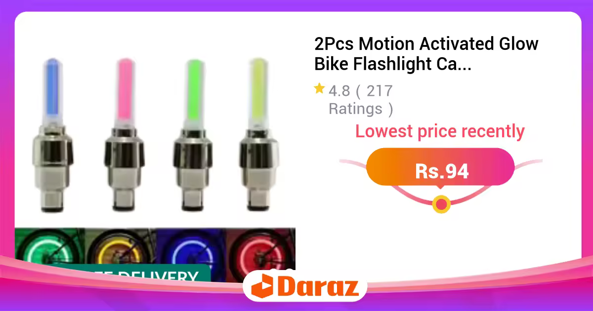 2Pcs Motion Activated Glow Bike Flashlight Car Motorcycle Tire Valve Caps Wheel Light Amazing Fantastic Bicycle Accessory LEDs