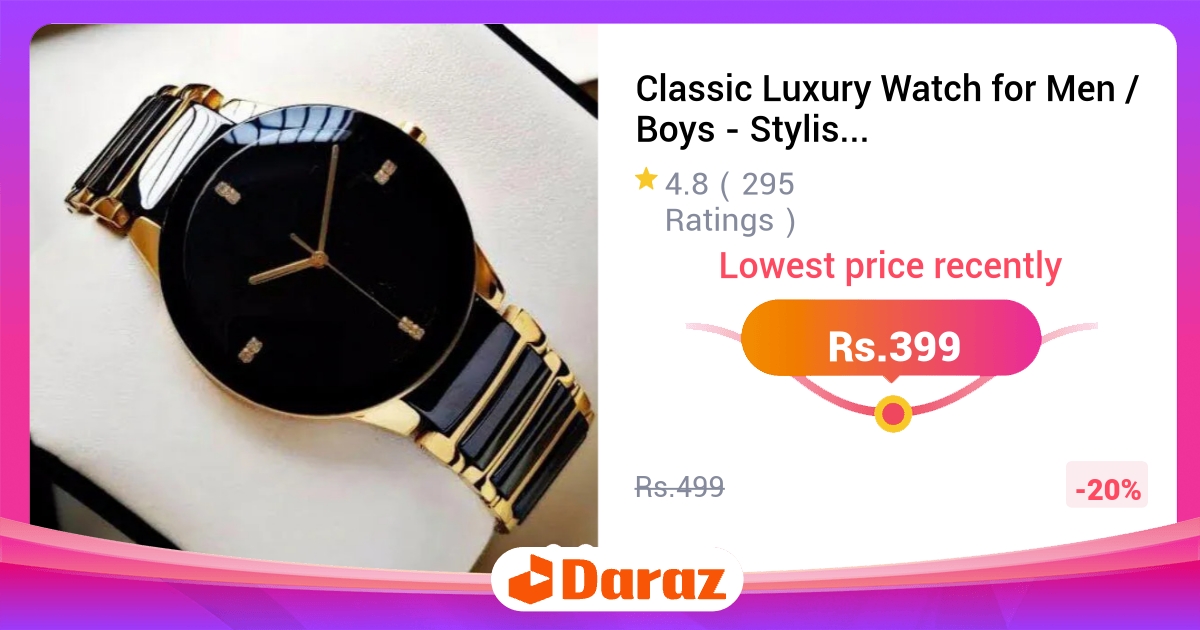 Classic Luxury Watch for Men - Stylish Stainless Steel Arabic Dial