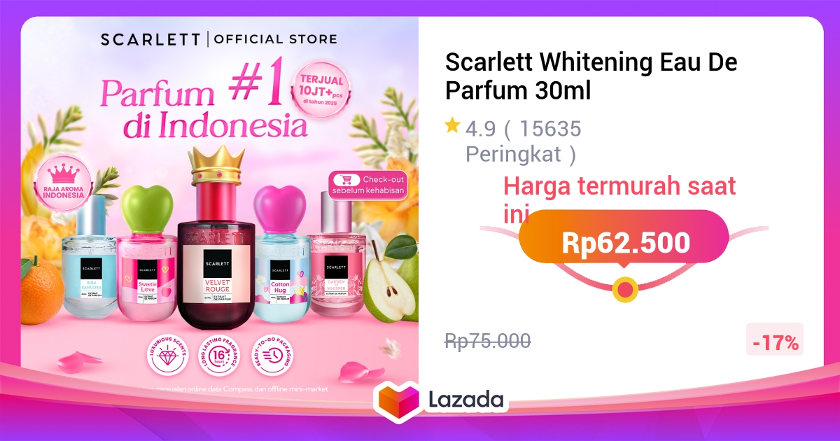 Scarlett Whitening Eau De Parfum 30ml