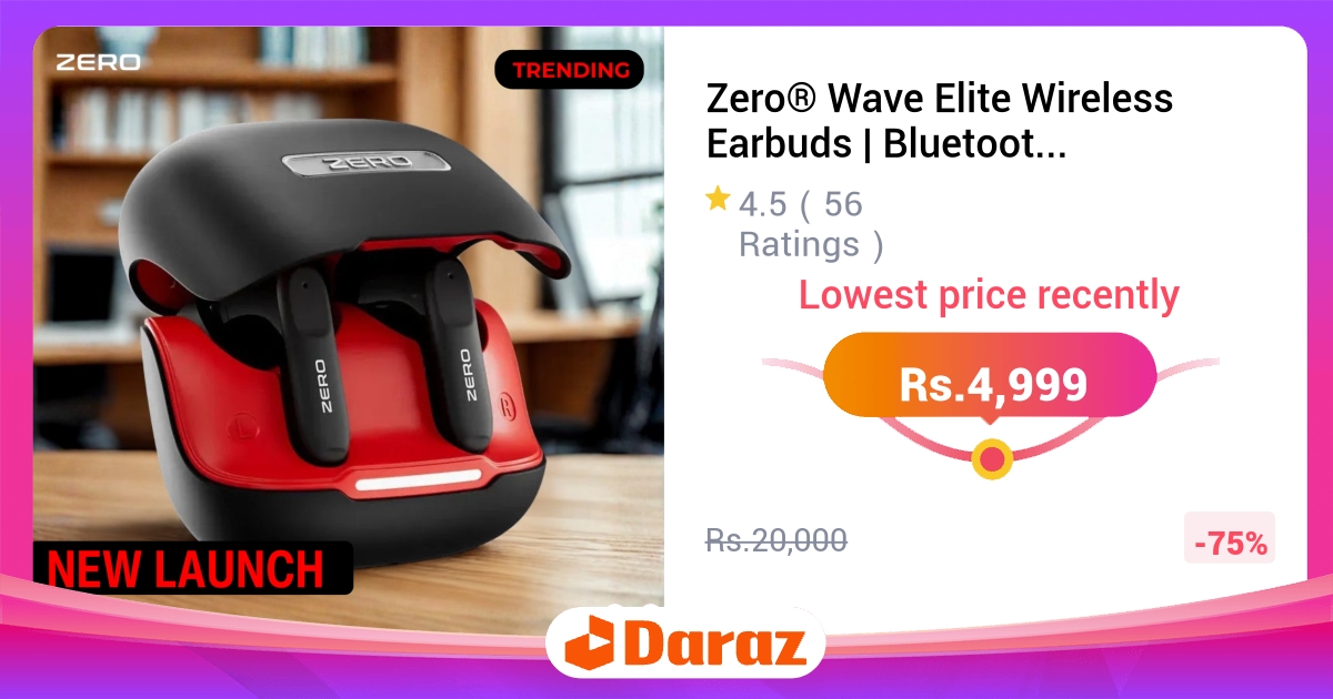Zero Wave Elite Wireless Earbuds Bluetooth 5.4