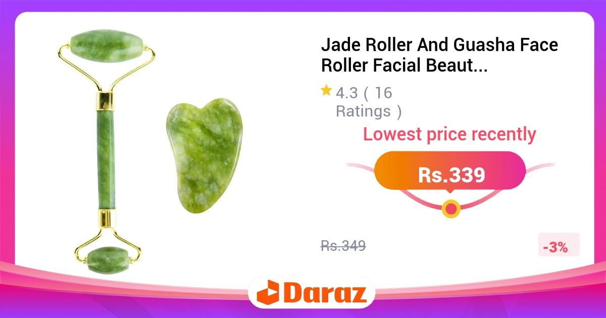 Jade Roller Guasha Facial Beauty Roller Natural Stone