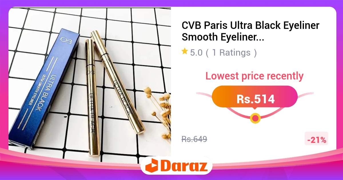 CVB Paris Ultra Black Eyeliner Waterproof 2g