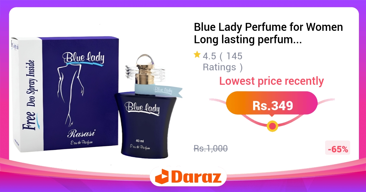 Blue Lady Perfume for Women - Long Lasting Best Fragrance, Perfect Gift