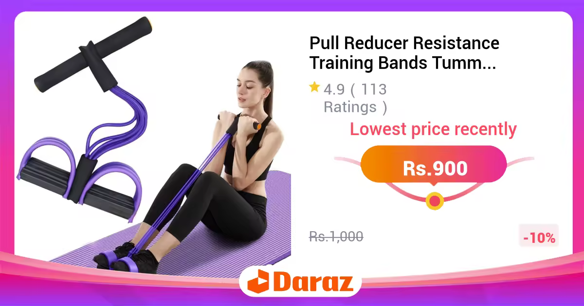 Pull Reducer Resistance Training Bands Tummy Trimmer Belly Fat Burner Body Exerciser Weight Loss Home Gym Workout Arm Muscle Builder Double Pull Rope Pedal Exerciser Yoga Crossfit Unisex