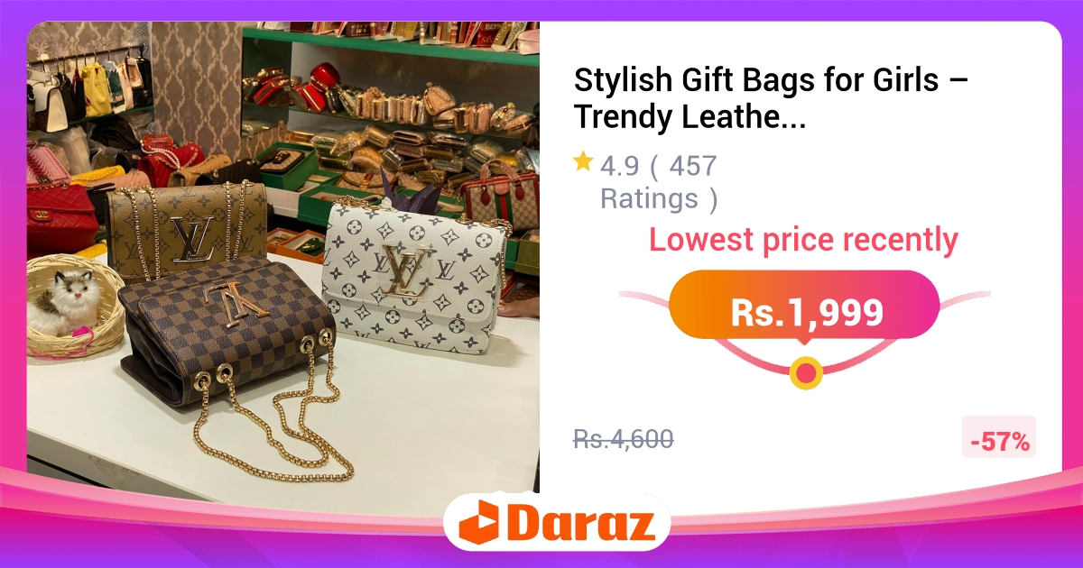 Stylish Gift Bags for Girls - Trendy Leather Designs