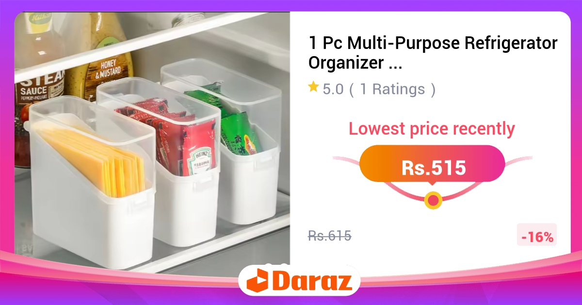 Multi-Purpose Refrigerator Organizer Cheese Box Airtight