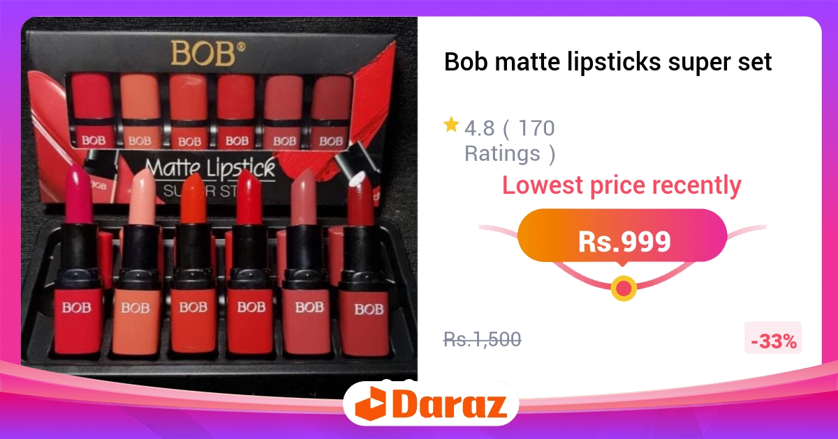 Bob Matte Lipsticks Super Set