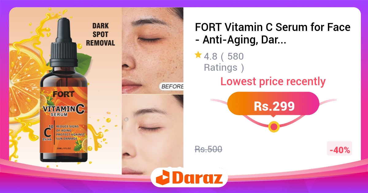 FORT Vitamin C Serum Anti-Aging Dark Spot Correcting 30ML