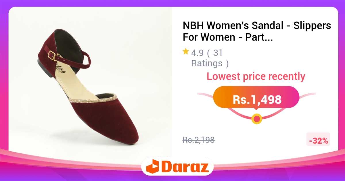 NBH Women Sandal Party Comfortable Slippers