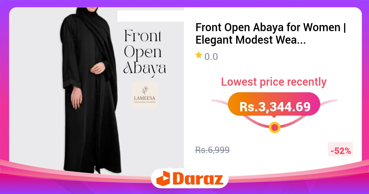 Front Open Abaya for Women - Elegant Modest Maxi with Button Style
