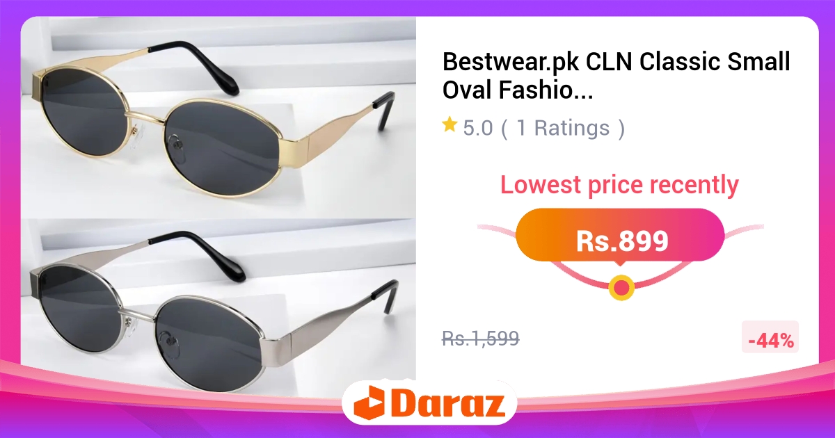 Bestwear CLN Classic Sunglasses - Unisex Metal Frame, Retro Style