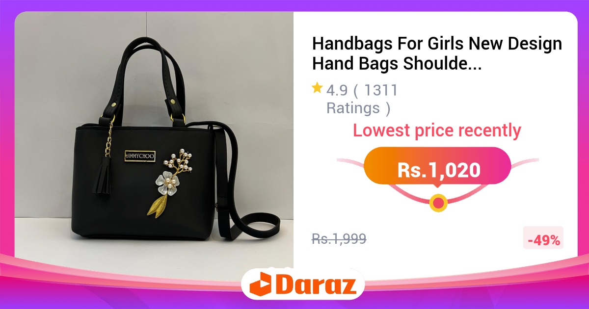 Handbags For Girls New Design - Shoulder Bag with Long Belt